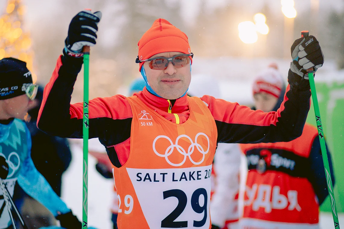 Вечерняя гонка Акентьева